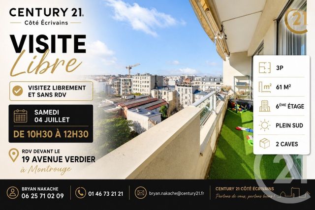Appartement F3 à vendre MONTROUGE