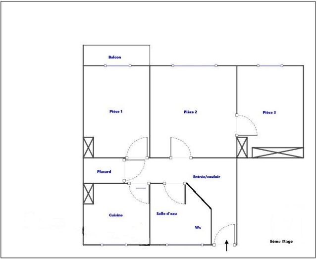 Appartement F3 à vendre - 3 pièces - 52.41 m2 - MONTROUGE - 92 - ILE-DE-FRANCE - Century 21 Côté Ecrivains