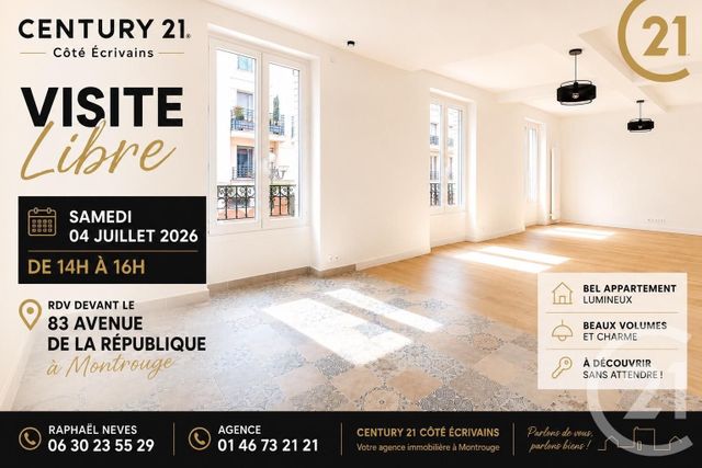 Appartement F5 à vendre MONTROUGE